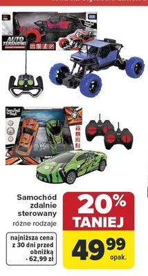 Samochód zdalnie sterowany promocja w Carrefour