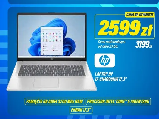Laptop HP 17,3" promocja w RTV EURO AGD