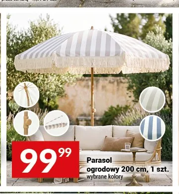 Parasol ogrodowy 200cm promocja w Twój Market