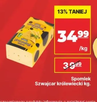 Ser Szwajcar królewiecki Spomlek promocja w API Market