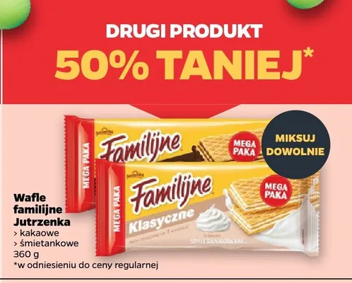 Wafle familijne klasyczne śmietankowe promocja w Netto