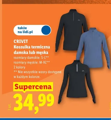 Koszulka termiczna damska Crivit promocja w Lidl