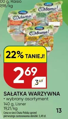 Sałatka warzywna Lisner promocja w Chata Polska