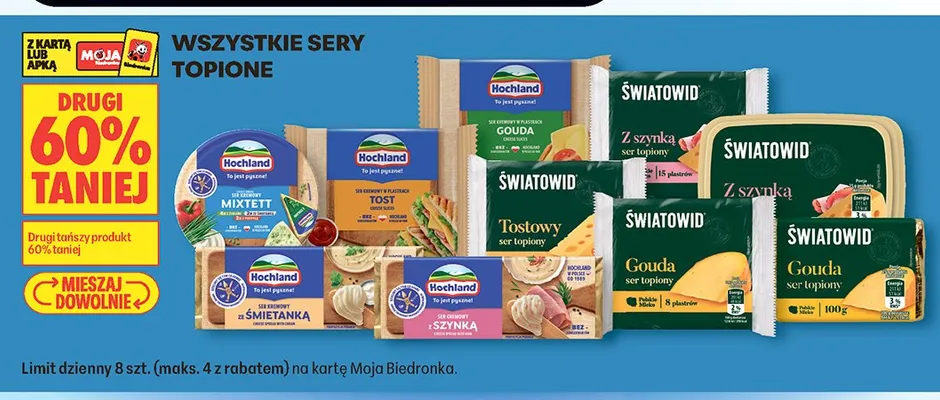 Ser topiony Światowid Tostowy promocja w Biedronka