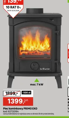 Piec kominkowy Primo Eko La Braise promocja w Leroy Merlin