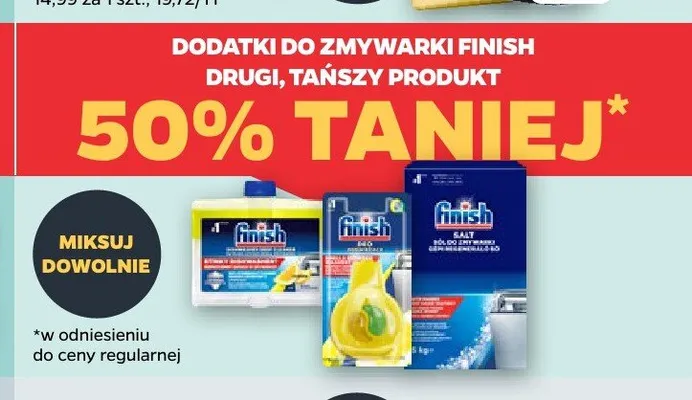 Dodatki do zmywarki Finish promocja w Netto