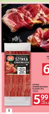 Szynka szwarcwaldzka plastry Bell promocja w Selgros
