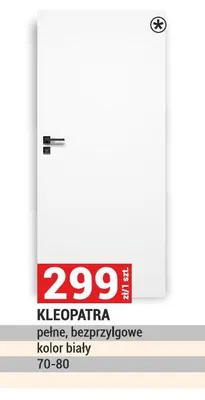 Drzwi pełne bezprzylgowe Kleopatra promocja w Merkury Market