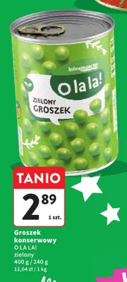 Groszek konserwowy zielony promocja w Intermarche
