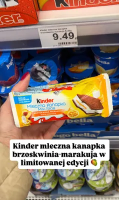 Mleczna kanapka brzoskwinia-marakuja 3-pak promocja w Dino