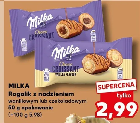 Rogolik z nadzieniem waniliowym lub czekoladowym promocja w Kaufland