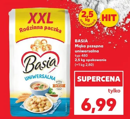 Mąka pszenna uniwersalna typ 480 promocja w Kaufland