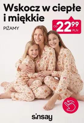 Piżamy Sinsay promocja w Sinsay