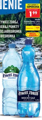 Woda gazowana Żywiec Zdrój Mocny Gaz promocja w Biedronka