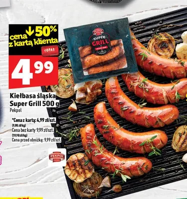 Kiełbasa śląska Super Grill promocja w TOPAZ