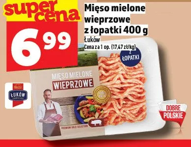Mięso mielone wieprzowe z łopatki 400 g promocja w TOPAZ