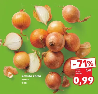 Cebula żółta luzem promocja w Kaufland