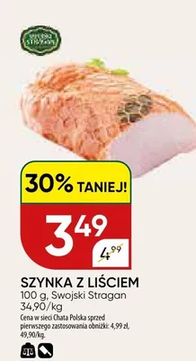 Szynka z liściem promocja w Chata Polska