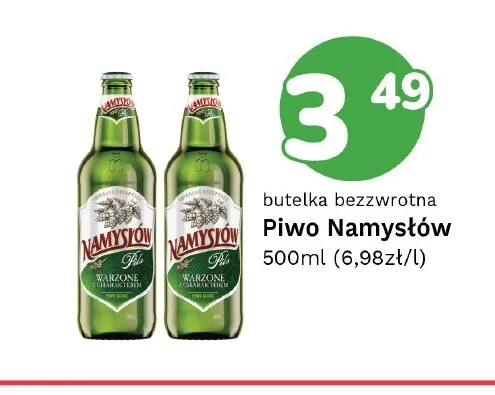 Piwo Namysłów Pilz promocja w Limonka