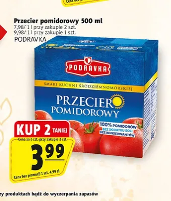 Przecier pomidorowy Podravka promocja w Prim Market
