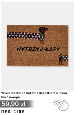 Wycieraczka do butów z dodatkiem włókna kokosowego Medicine promocja w Medicine