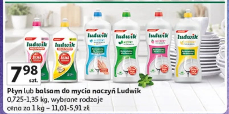 Płyn lub balsam do mycia naczyń promocja w Auchan