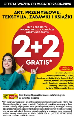 Od poniedziałku, strona 1 promocja w Biedronka