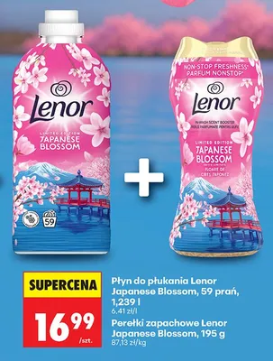 Płyn do płukania Lenor Japanese Blossom 59 prań promocja w Biedronka