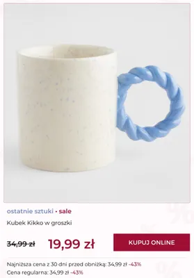 Kubek Kikko w groszki home&you promocja w home&you