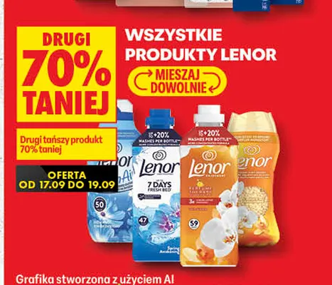 Płyn do płukania tkanin Lenor Fresh Air Effect promocja w Biedronka