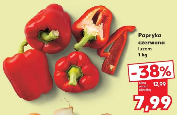 Papryka czerwona promocja w Kaufland