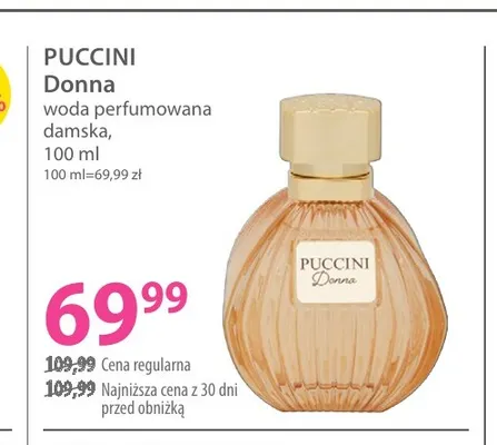 Woda perfumowana damska Donna Puccini promocja w Hebe