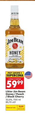 Likier Jim Beam Peach promocja w Biedronka