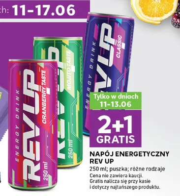 Napój energetyczny Rev Up Mojito Taste promocja w Stokrotka
