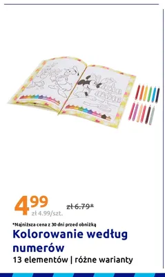 Kolorowanie według numerów 13 elementów promocja w Action