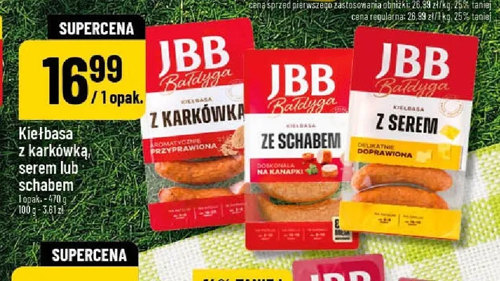 Kiełbasa z karkówką JBB Bałdyga promocja w POLOmarket