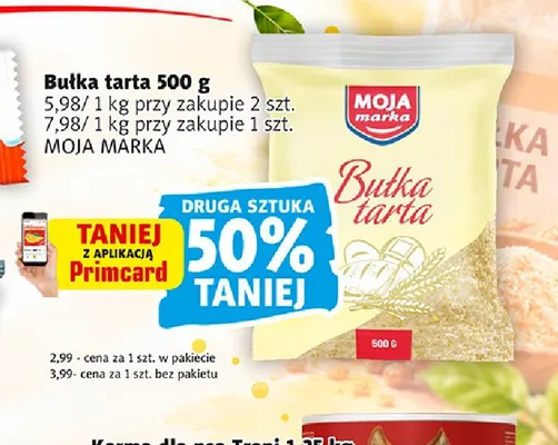 Bułka tarta Moja Marka promocja w Prim Market