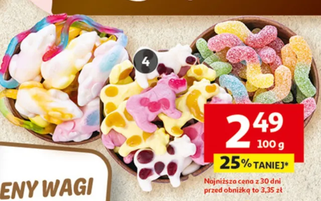 Żelki Trolli i Fini luzem lub w opakowaniu promocja w Auchan