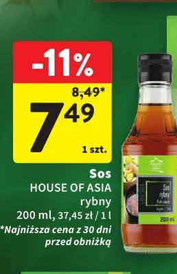 Sos rybny House of Asia promocja w Intermarche