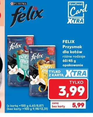 Przysmak dla kotów Felix Party Mix Original promocja w Kaufland