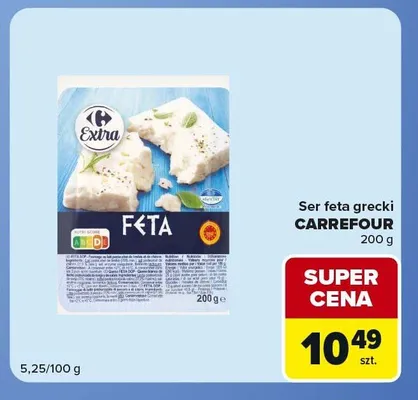 Ser feta grecki Carrefour Extra promocja w Carrefour Express
