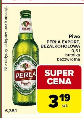 Piwo bezalkoholowe Perła promocja w Carrefour Express