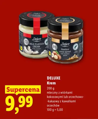 Krem mleczny z wiórkami kokosowymi Deluxe promocja w Lidl