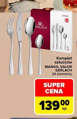Komplet sztućców Mango Gerlach 24 elementy promocja w Carrefour