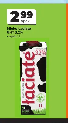 Mleko UHT Łaciate 3,2% promocja w Odido