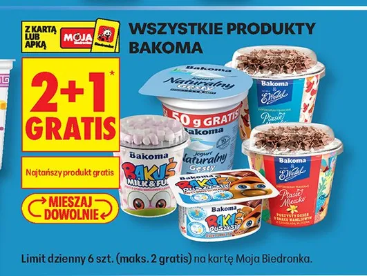 Produkty Bakoma promocja w Biedronka