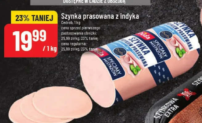 Szynka prasowana z indyka promocja w POLOmarket