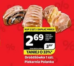 Drożdżówka Piekarnia Polanka promocja w Delfin