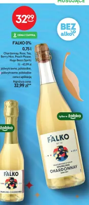 Wino bezalkoholowe musujące F'alko Peach Please promocja w Żabka