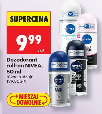 Dezodorant roll-on Nivea Silver Protect promocja w Biedronka